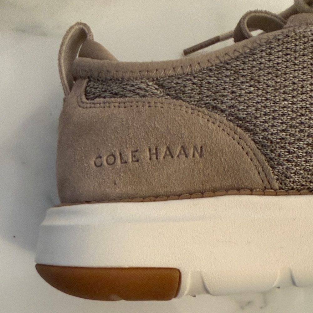 Cole Haan Men's Beige Knit Sneakers - Picture 3 of 5